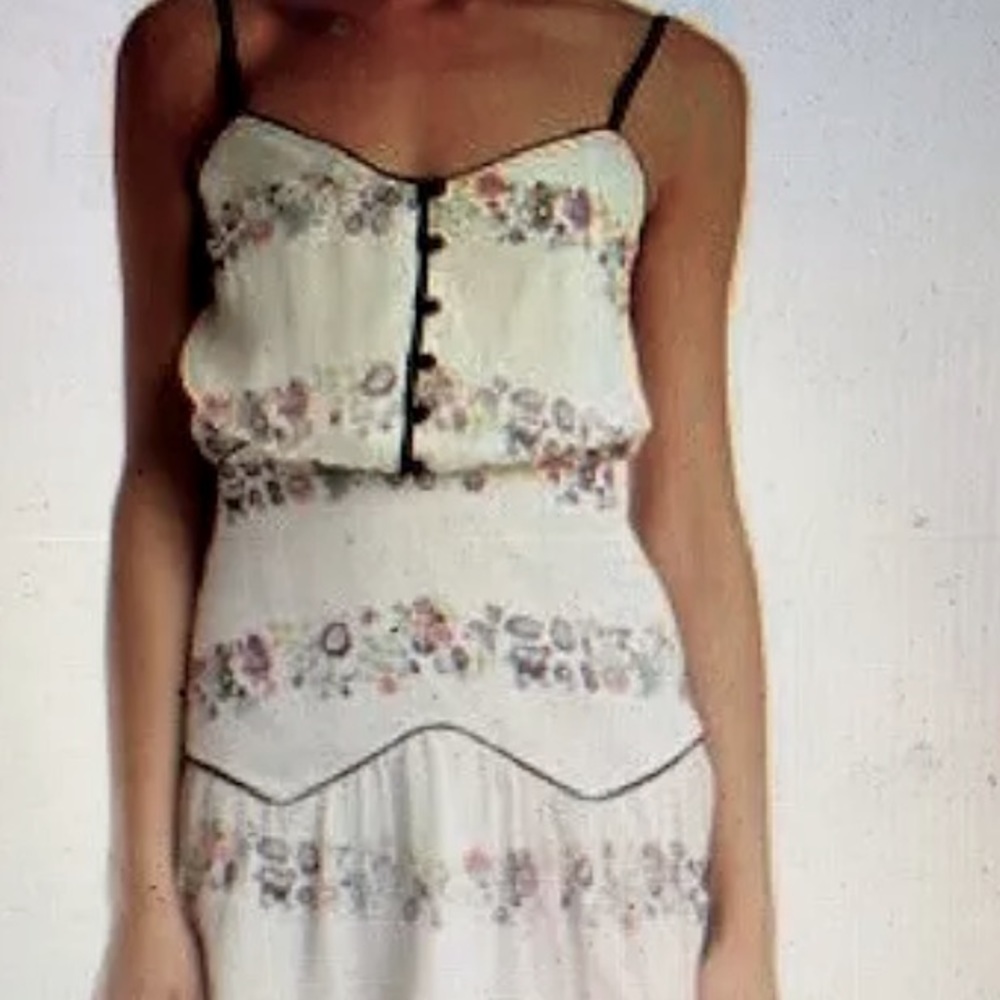 Charlotte Ronson Floral Silk Mini Dress Sz 4